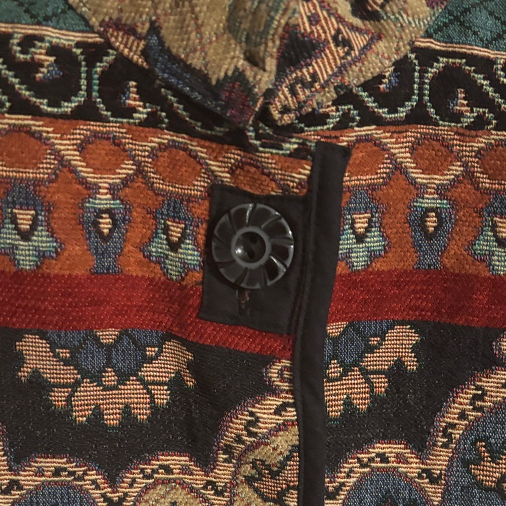 Women's Vintage Patterned Jacket Flashback Size Xl - image 3